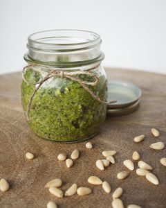 Zelfgemaakte pesto