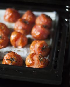 Geroosterde tomatensoep met mozzarella