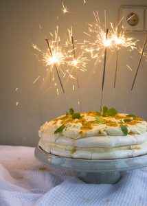 Pavlova met limoncello en passievrucht
