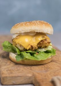 Krokante kipburger