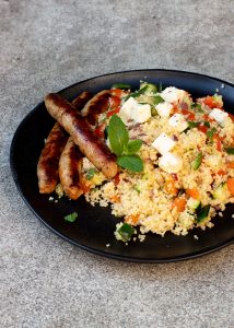 Couscous met chipolata worstjes