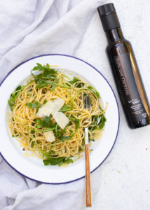 Spaghetti met truffel, rucola & parmezaanse kaas