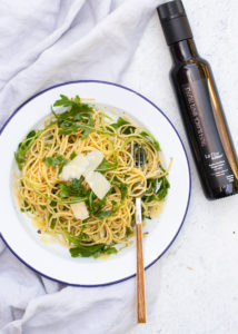 Spaghetti met truffel, rucola & parmezaanse kaas
