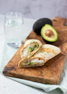 Wrap met ei, cottage cheese & avocado