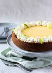 Key lime pie met slagroom