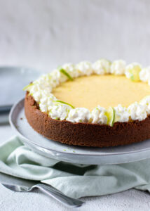 Key lime pie met slagroom