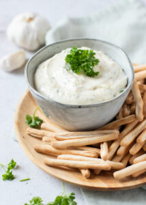Snelle aioli met peterselie