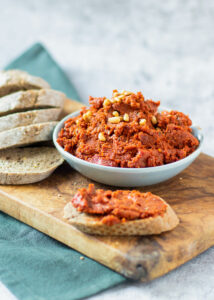 Zelfgemaakte tomatentapenade
