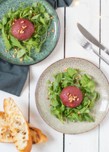 Carpaccio bonbons met truffel roomkaas