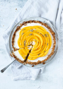 Ontbijttaart met mango & kokos