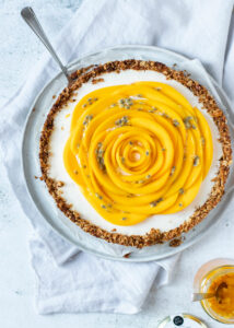 Ontbijttaart met mango & kokos