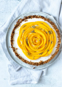 Ontbijttaart met mango & kokos