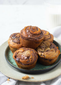 Bananenmuffins met Nutella