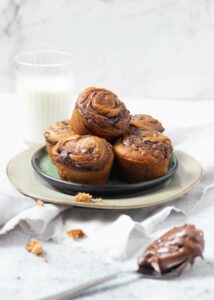 Bananenmuffins met Nutella