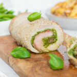Kalfsrollade met pesto & parmaham